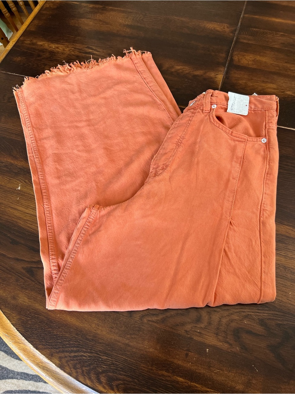 Free people We The Free NWT Old West Slouchy Jeans Women’s 29 Orange High Rise - Picture 16 of 16